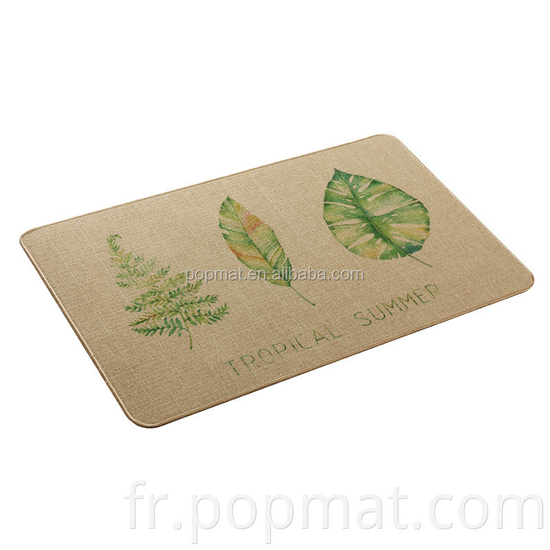 Tapis de sol de cuisine absorbant de haute qualité tapis de porte en caoutchouc de tapis de maison de maison